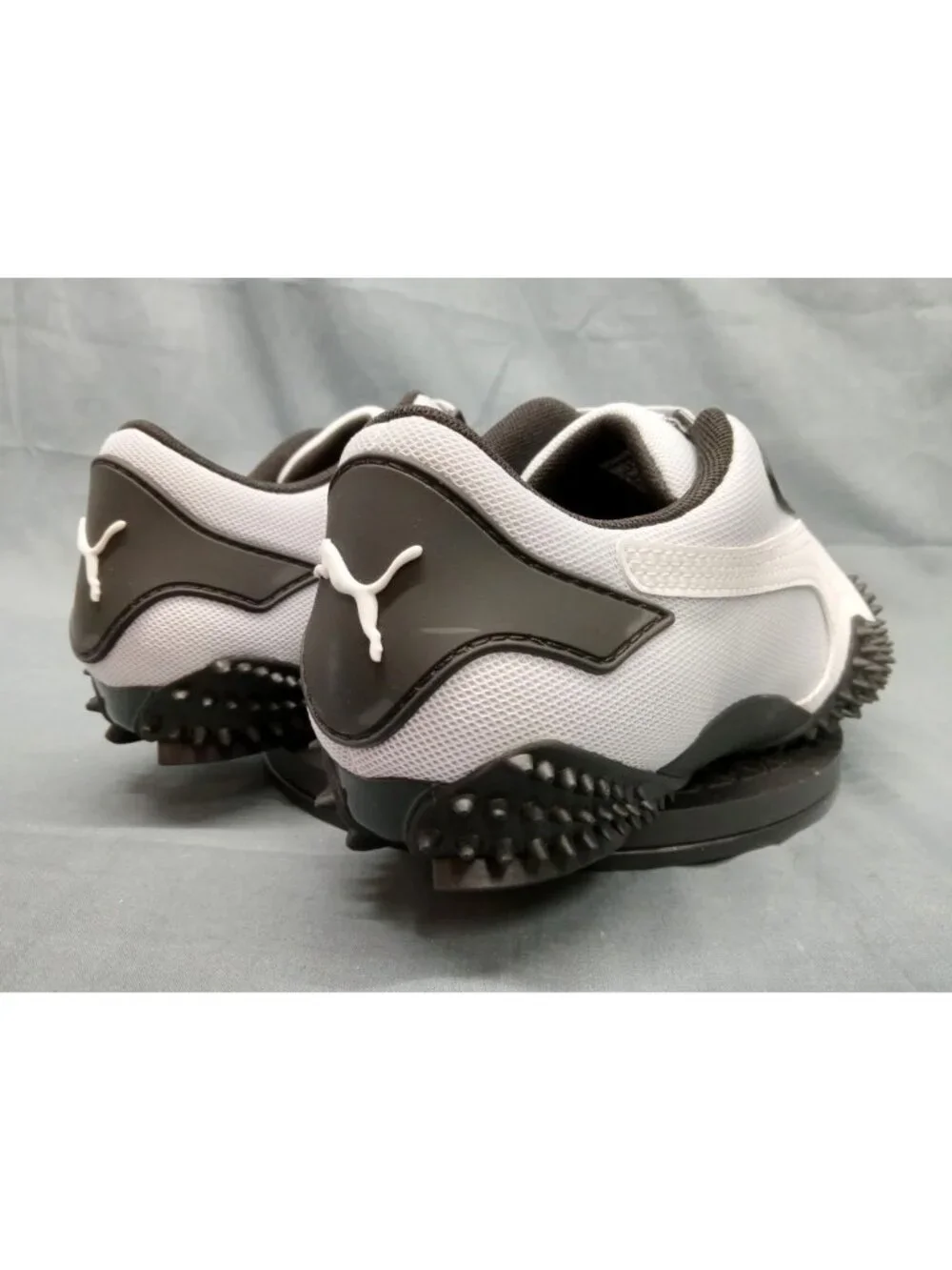 Puma Mostro OG Jr Sneaker Hook & Loop Silver White Boys Size 6 (GS) NEW NO BOX!